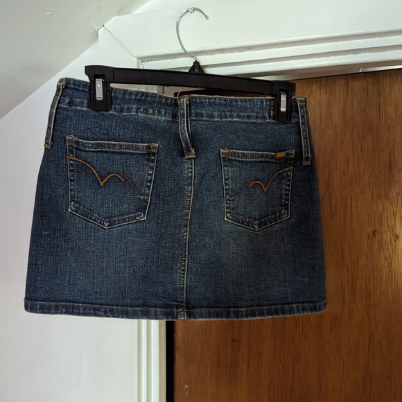 BONGO Y2K DARK DENIM JUNIOR'S SIZE 5 MINI SKIRT - Picture 3 of 3